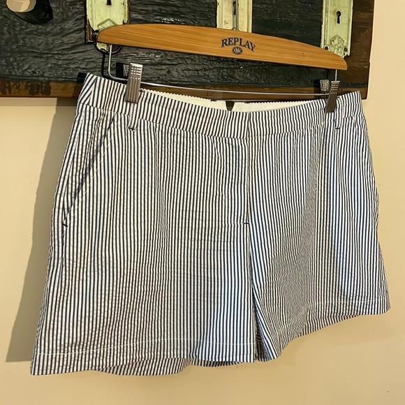 Armani Exchange Striped Cotton Shorts Size 10 - Picture 3 of 15